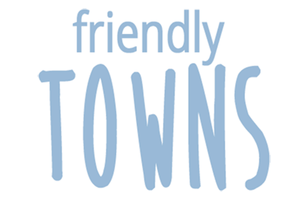 Text graphic sayings Friendly Towns