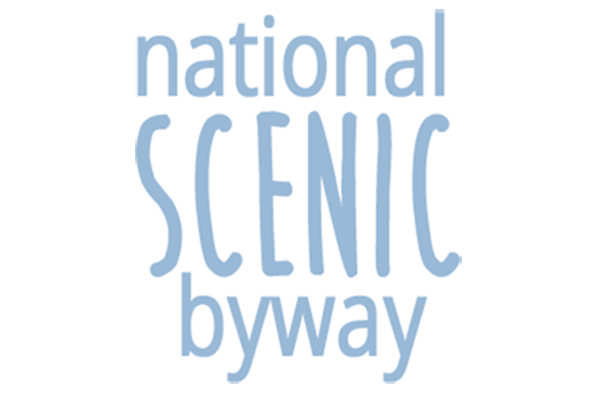 Text graphic saying National Scenic Byway